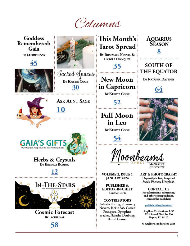 Moonbeams Magazine January 2024 - Single Issue