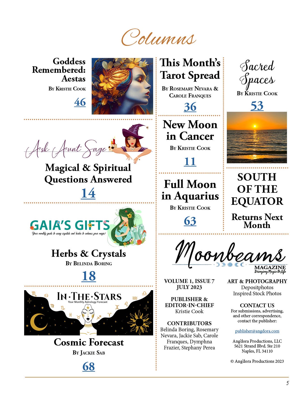 Moonbeams Magazine July 2023 - Single Issue