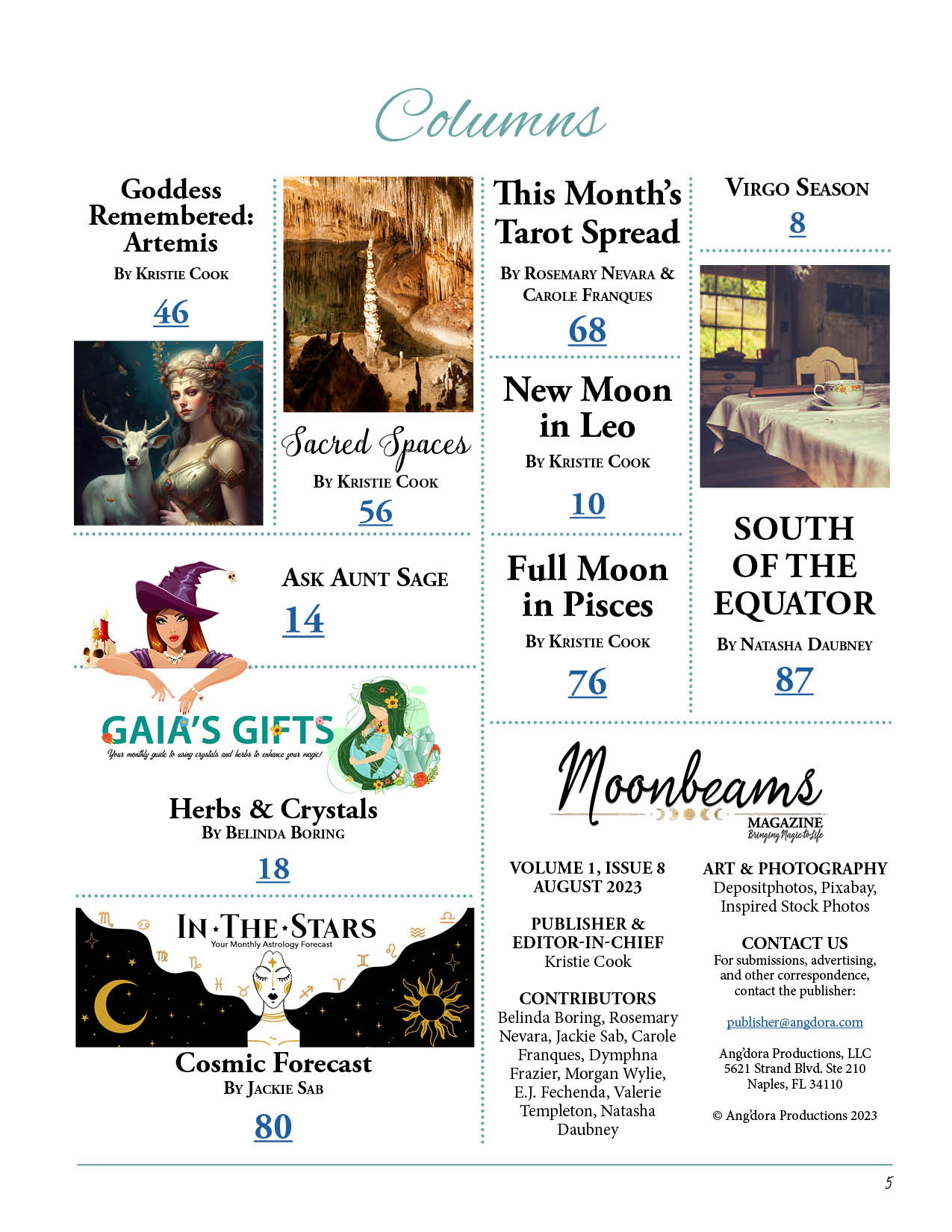 Moonbeams Magazine August 2023 - Single Issue