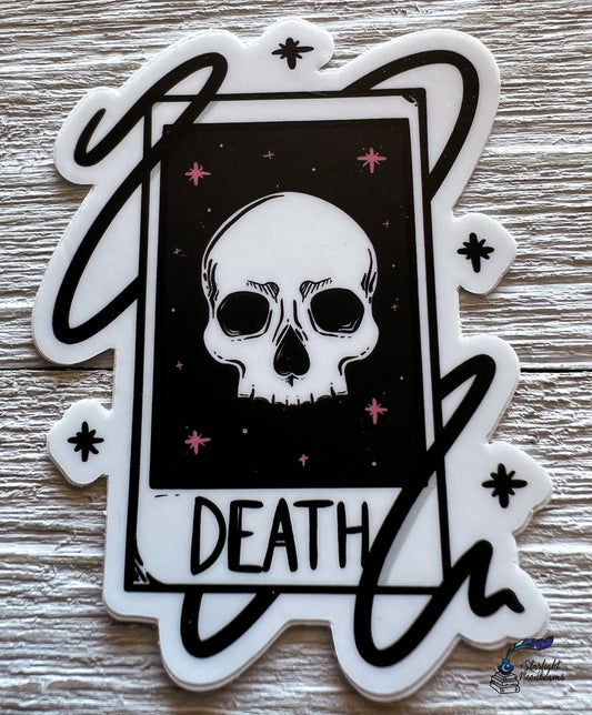 Death Card Vinyl Sticker